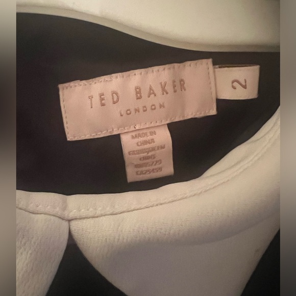 TED BAKER chelsea Floral collar dress size 2 - Picture 8 of 9